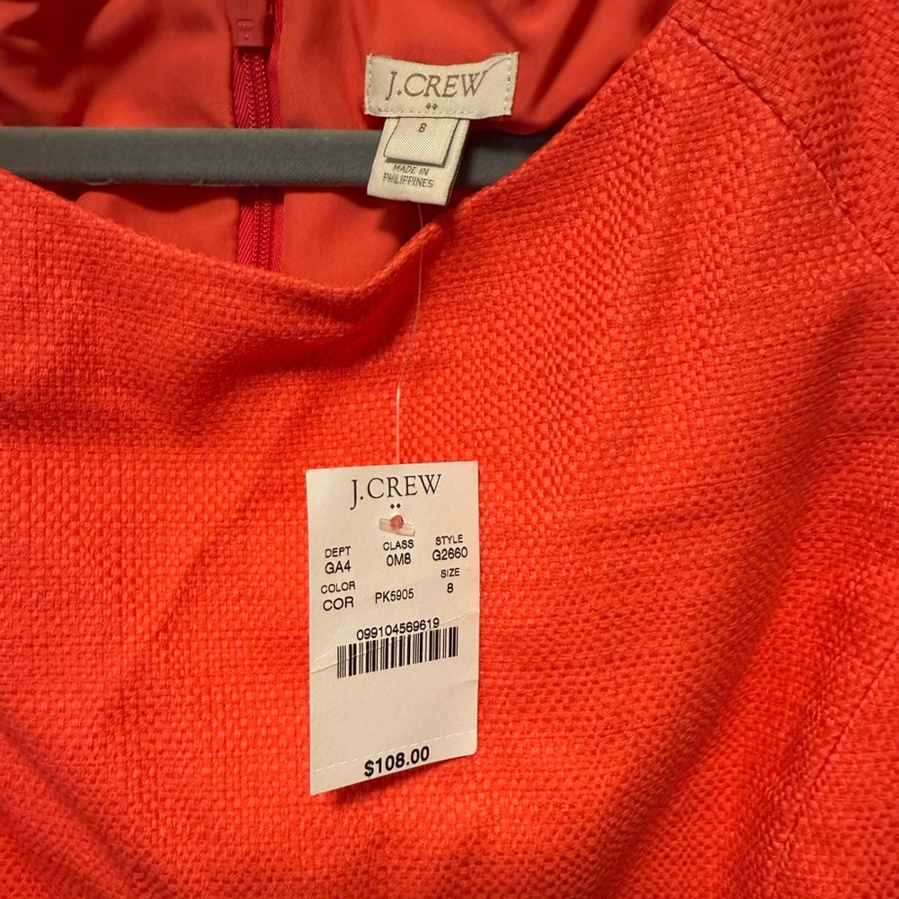 J. Crew Vibrant Red Midi Dress - Picture 3 of 4